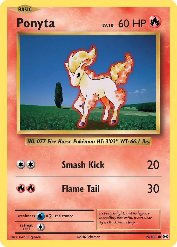 Ponyta, Evolutions #19/108