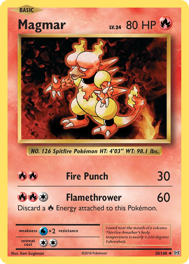 Magmar, Evolutions #20/108
