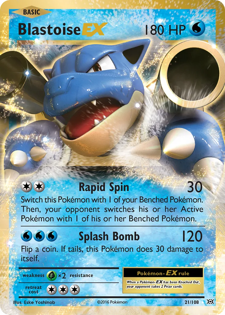 Blastoise-EX, Evolutions #21/108