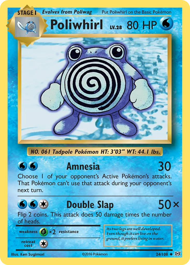 Poliwhirl, Evolutions #24/108