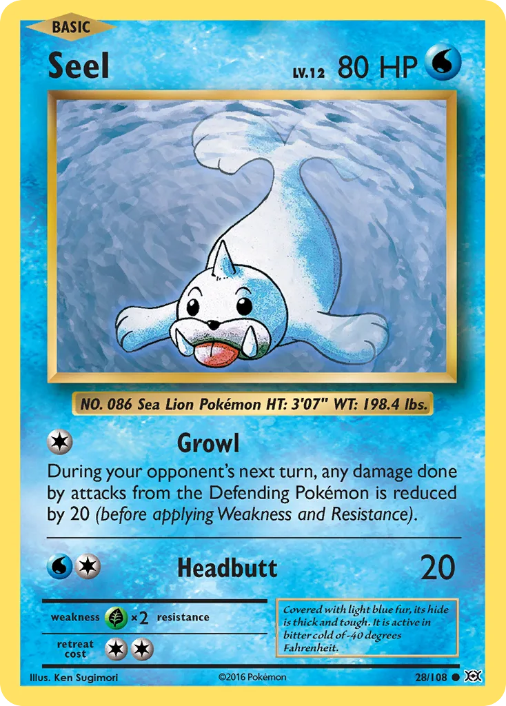 Seel, Evolutions #28/108