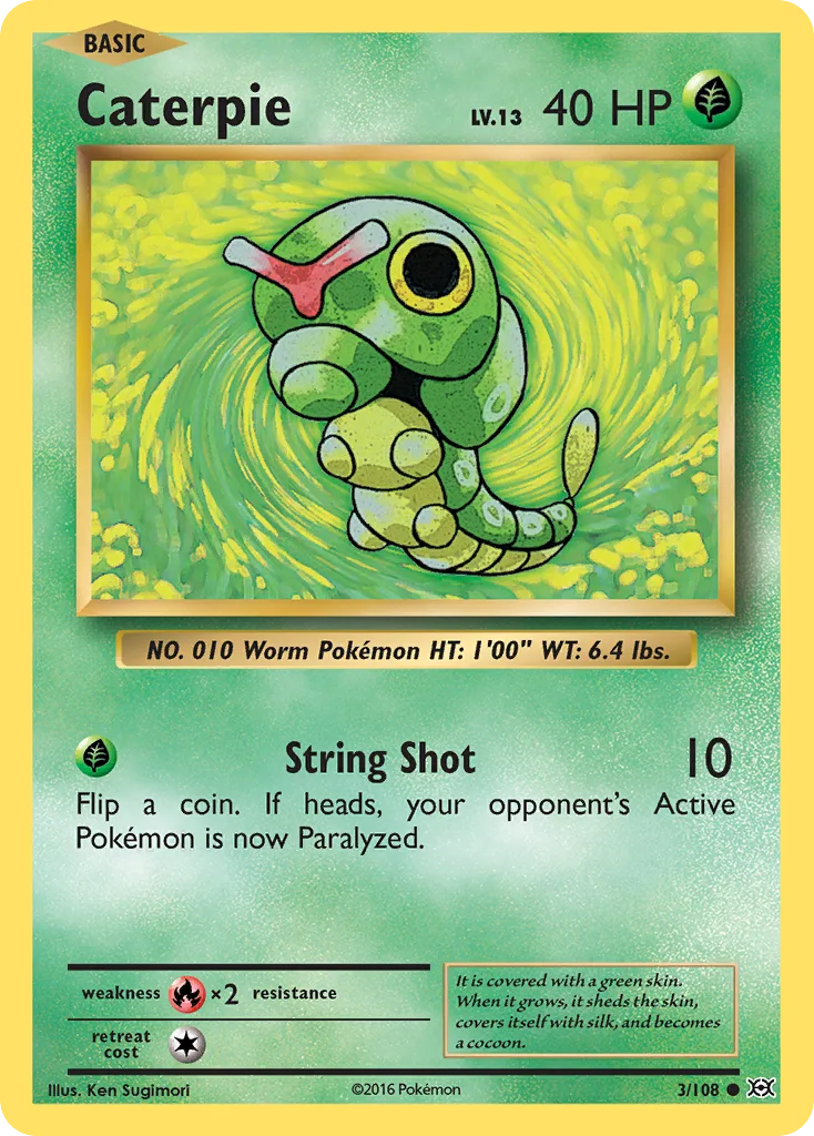 Caterpie, Evolutions #3/108