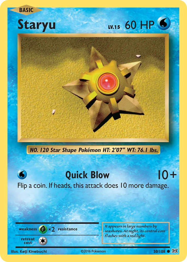 Staryu, Evolutions #30/108