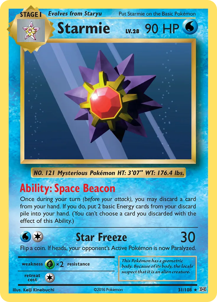 Starmie, Evolutions #31/108