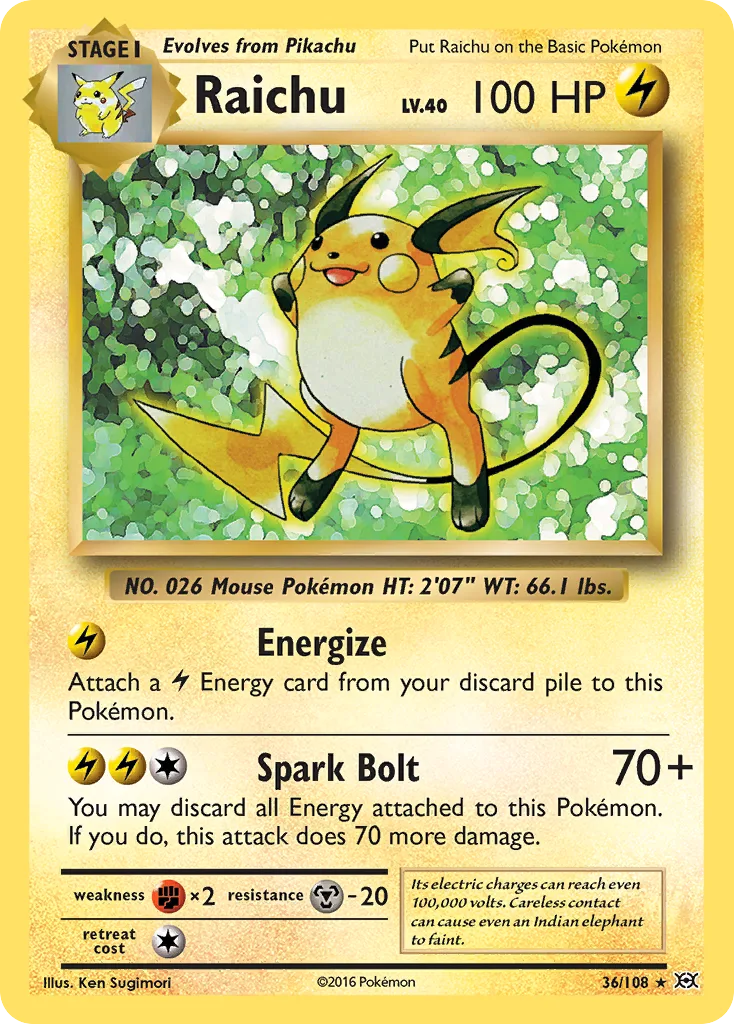 Raichu, Evolutions #36/108