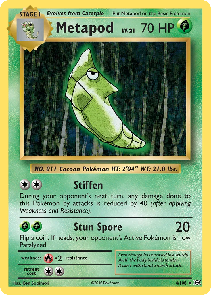 Metapod, Evolutions #4/108