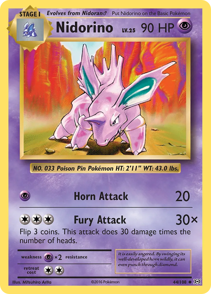 Nidorino, Evolutions #44/108