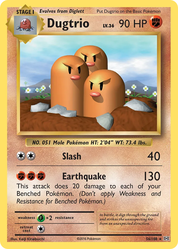 Dugtrio, Evolutions #56/108