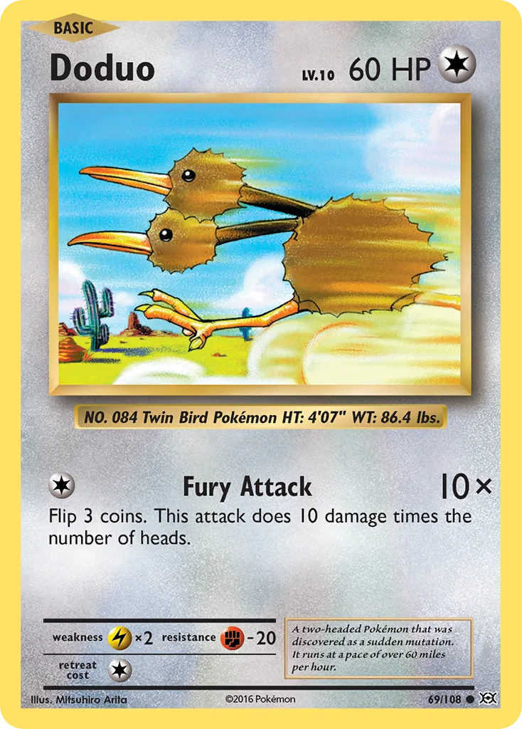 Doduo, Evolutions #69/108