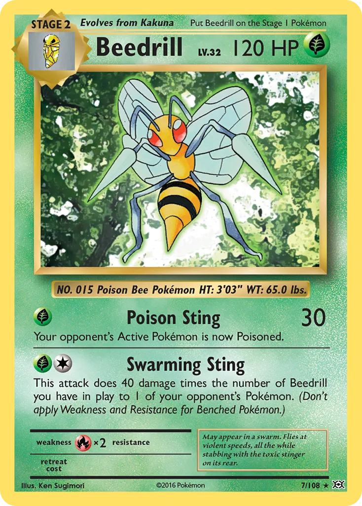 Beedrill, Evolutions #7/108