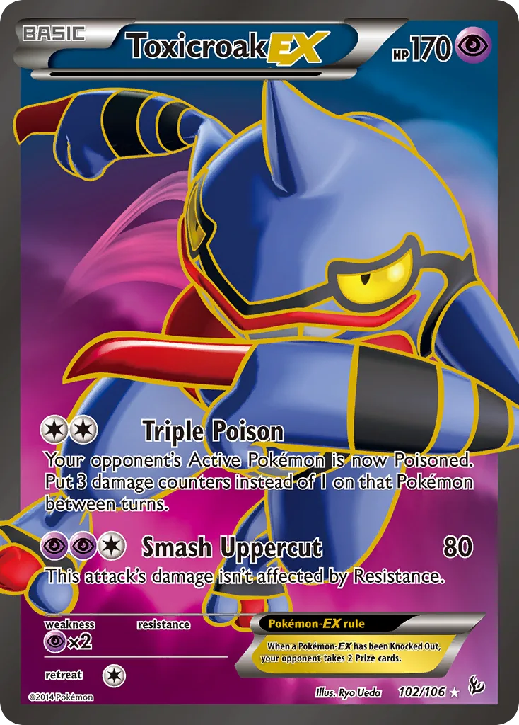 Toxicroak-EX, Flashfire #102/106