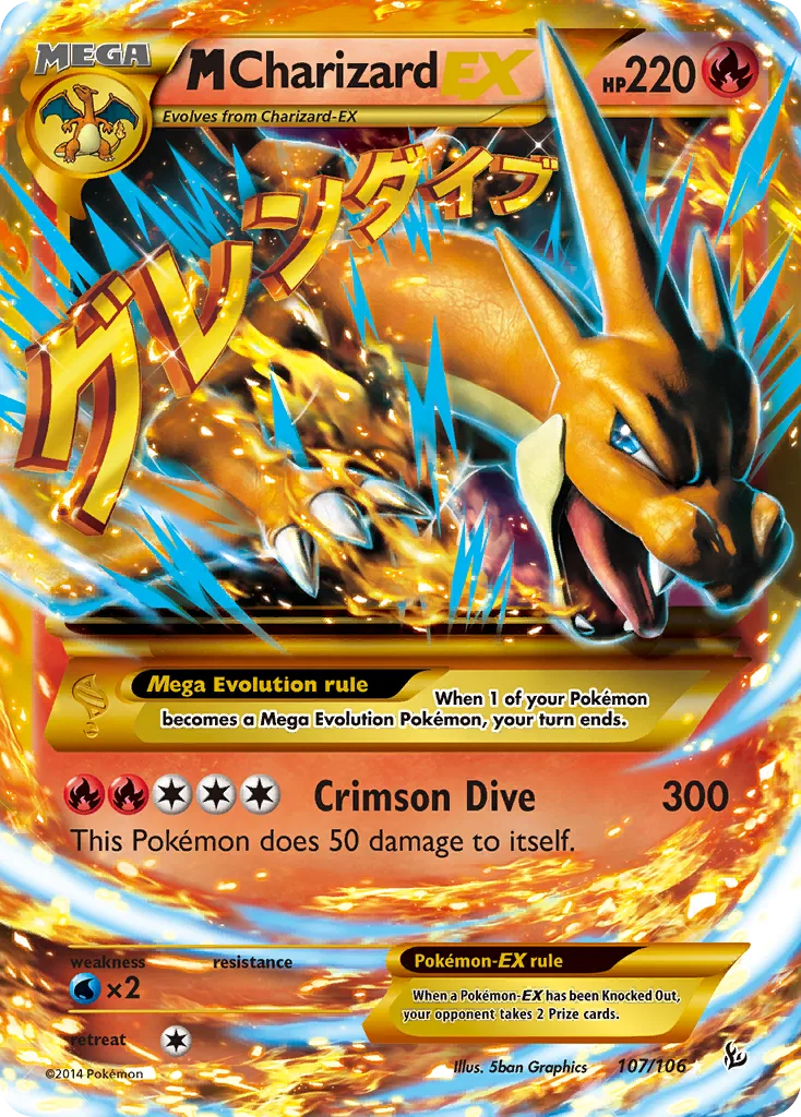 M Charizard-EX, Flashfire #107/106