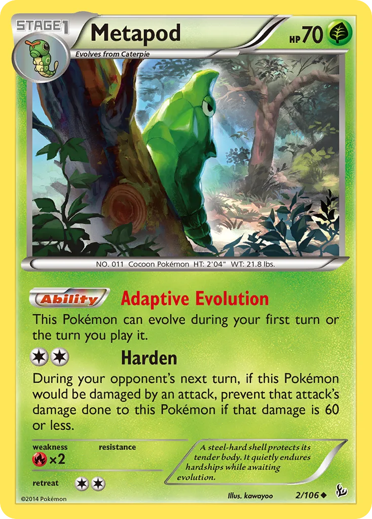 Metapod, Flashfire #2/106
