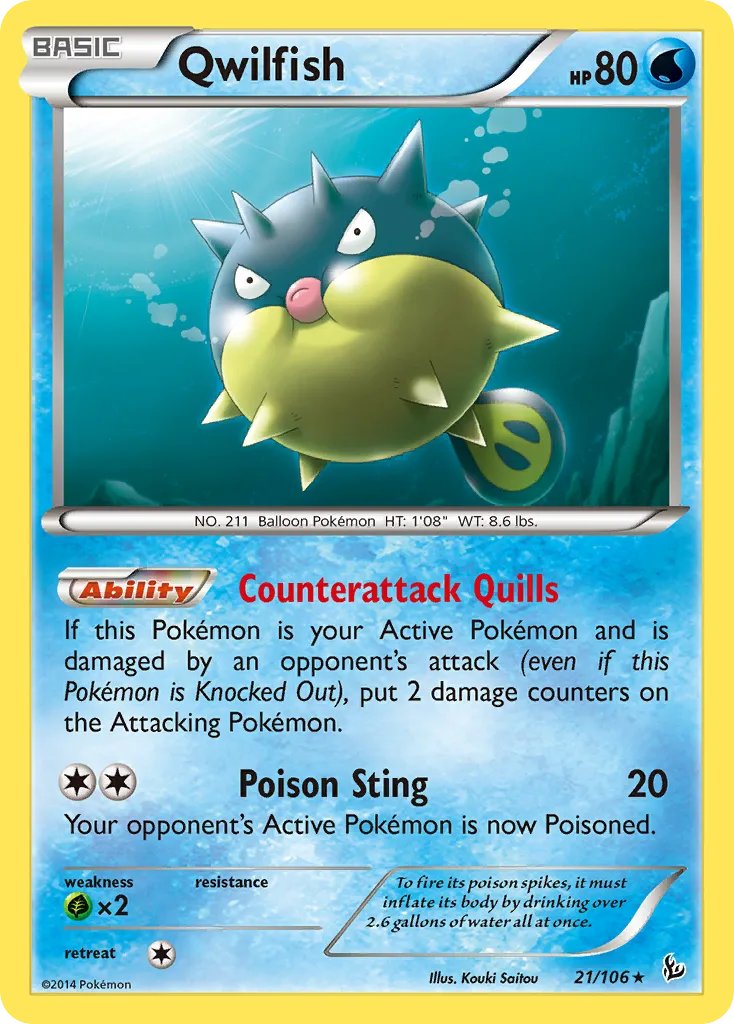 Qwilfish, Flashfire #21/106