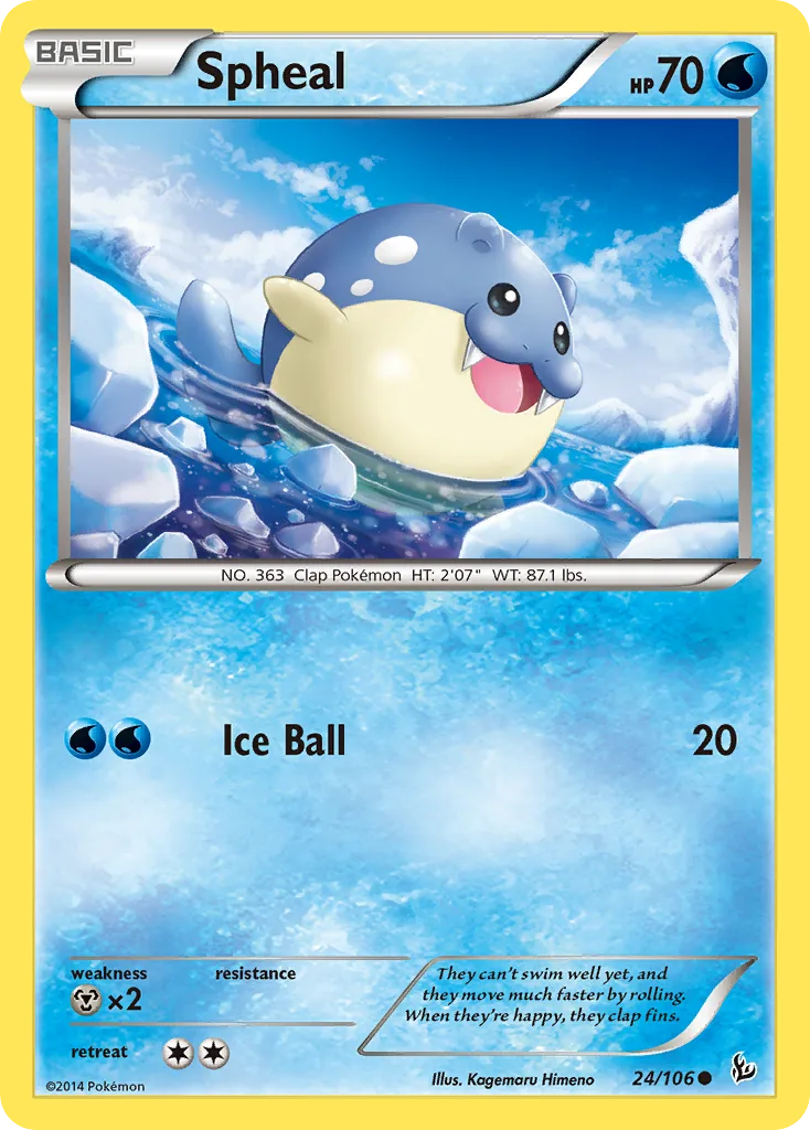 Spheal, Flashfire #24/106