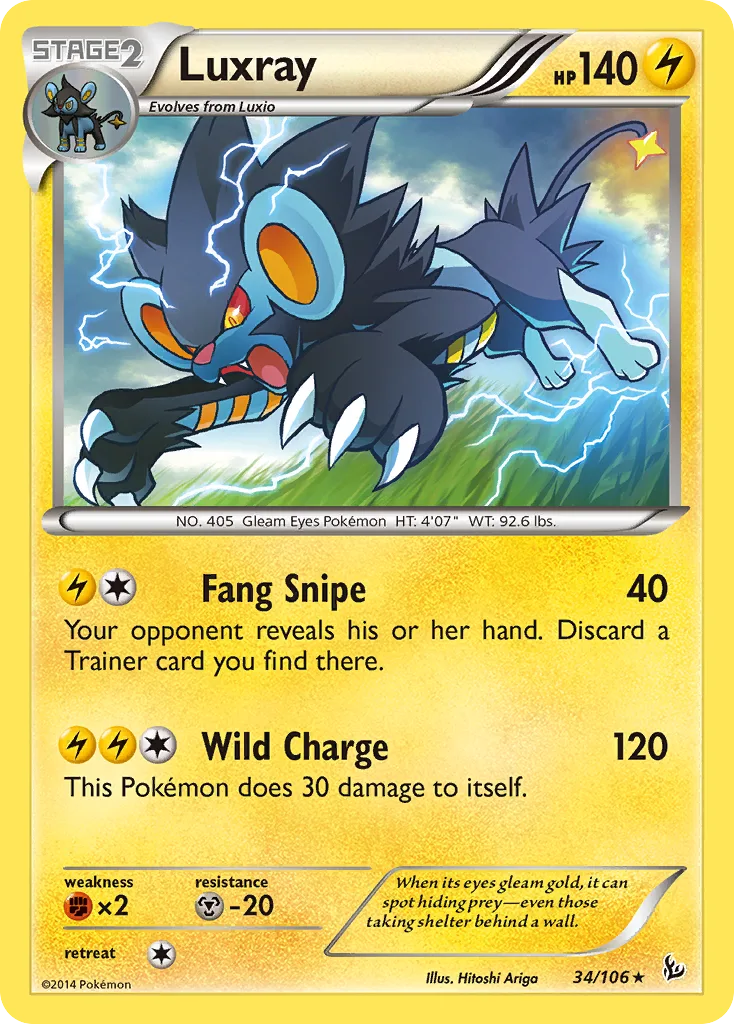 Luxray, Flashfire #34/106