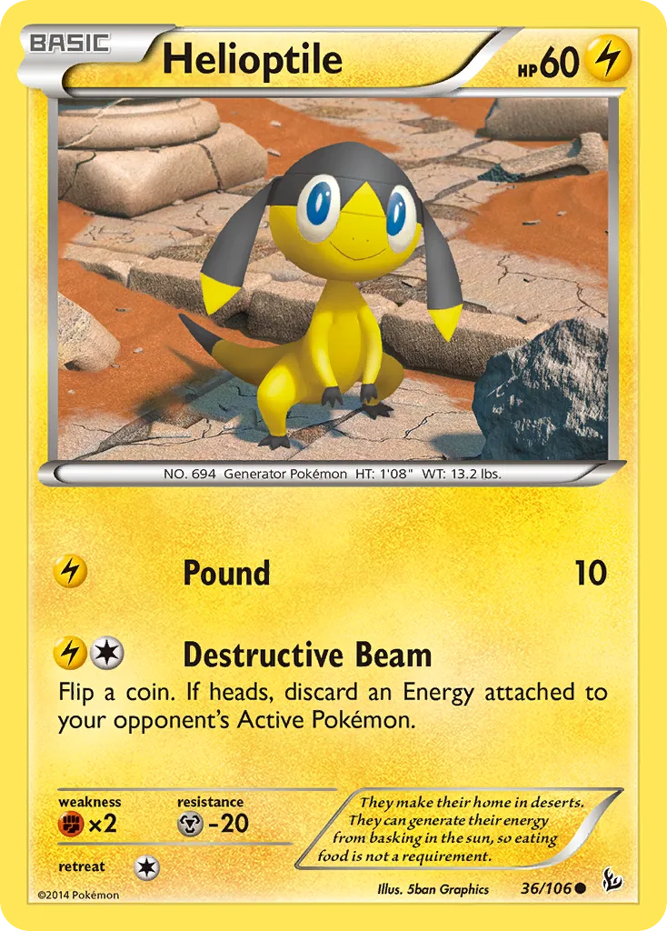 Helioptile, Flashfire #36/106