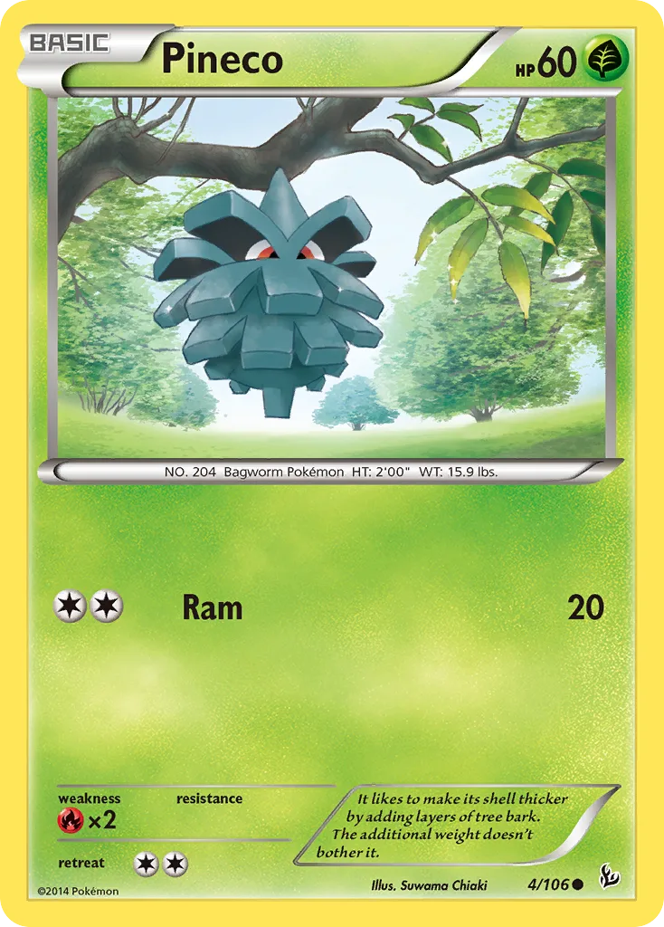 Pineco, Flashfire #4/106