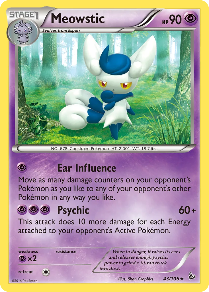 Meowstic, Flashfire #43/106