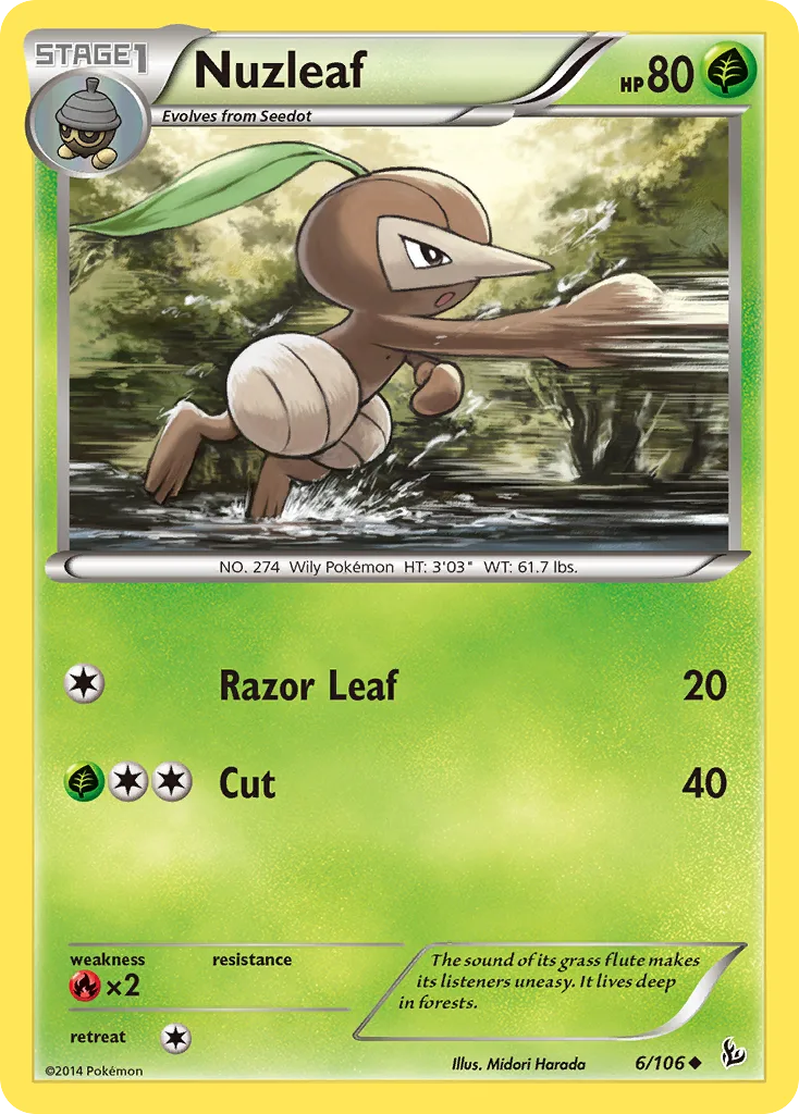 Nuzleaf, Flashfire #6/106