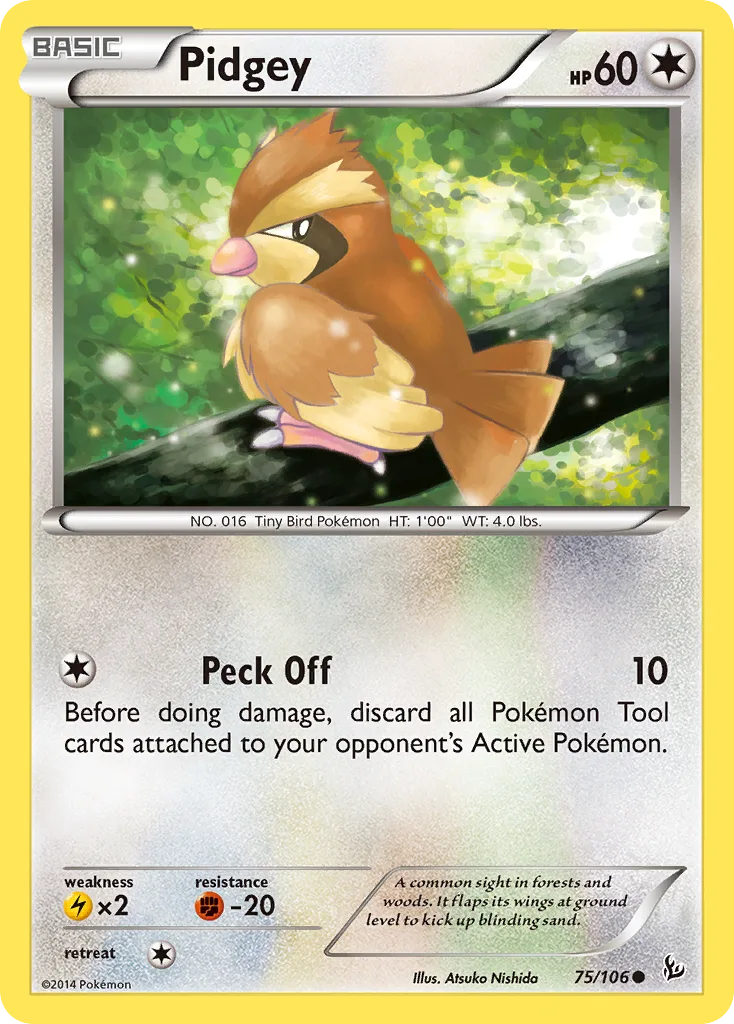 Pidgey, Flashfire #75/106