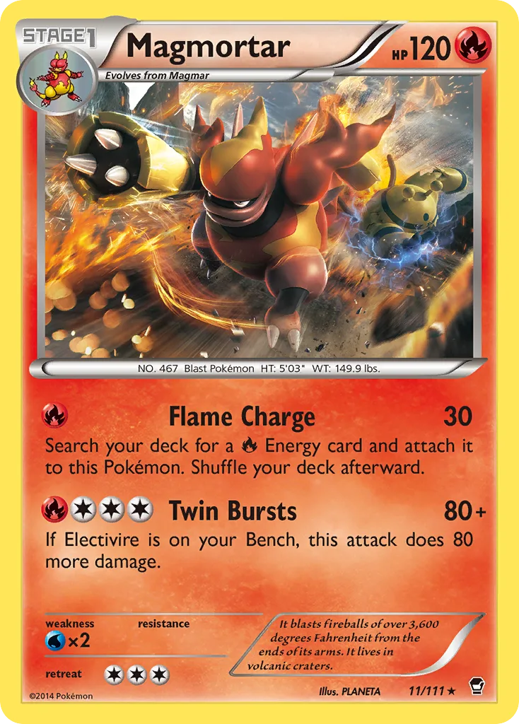 Magmortar, Furious Fists #11/111