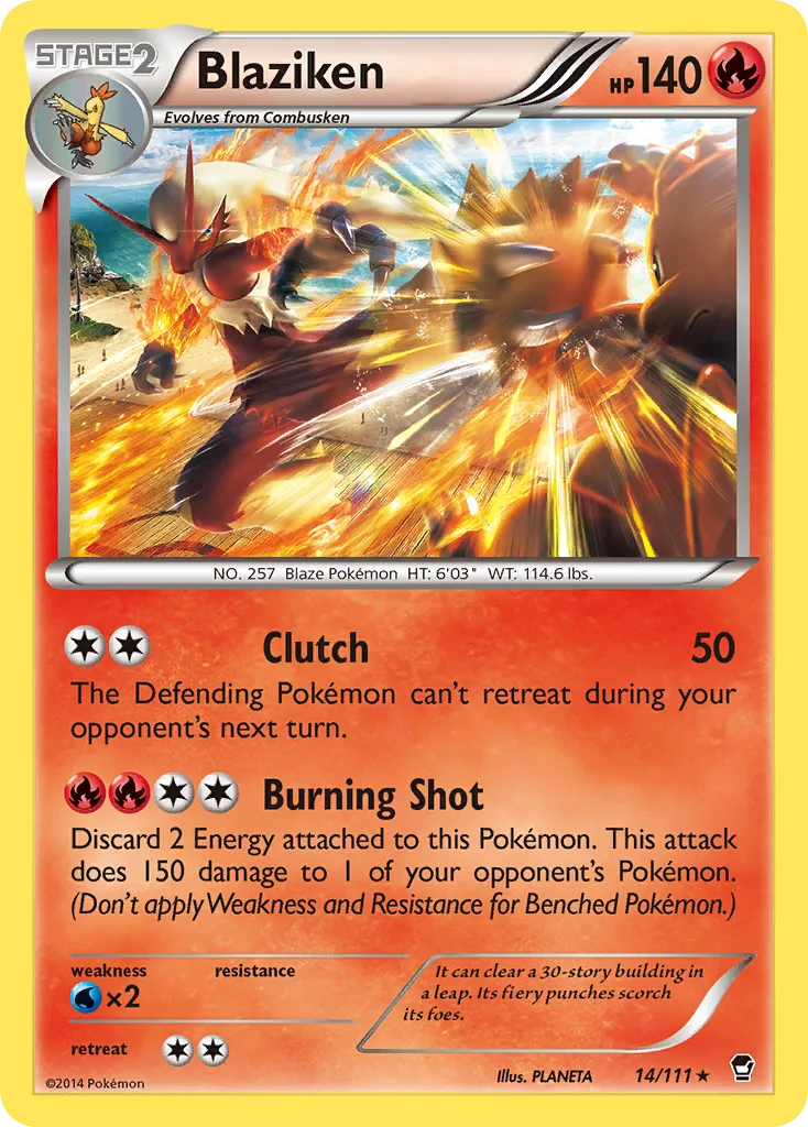 Blaziken, Furious Fists #14/111
