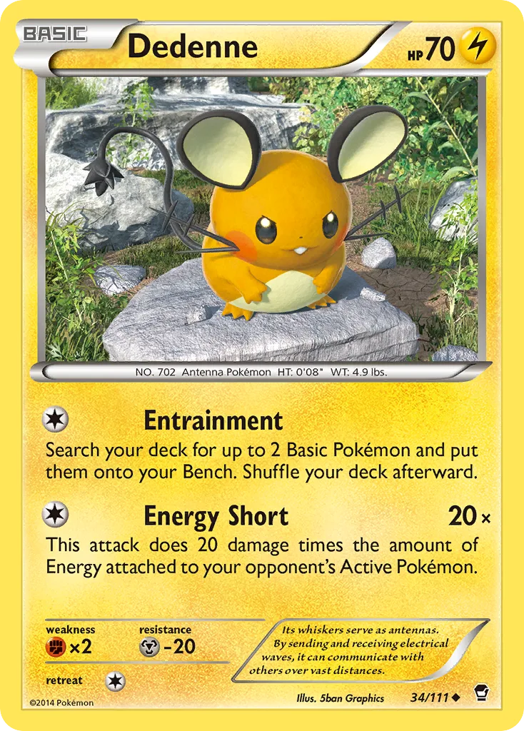 Dedenne, Furious Fists #34/111