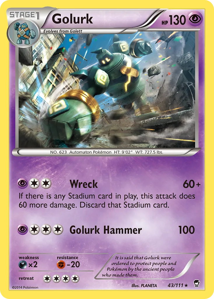 Golurk, Furious Fists #43/111