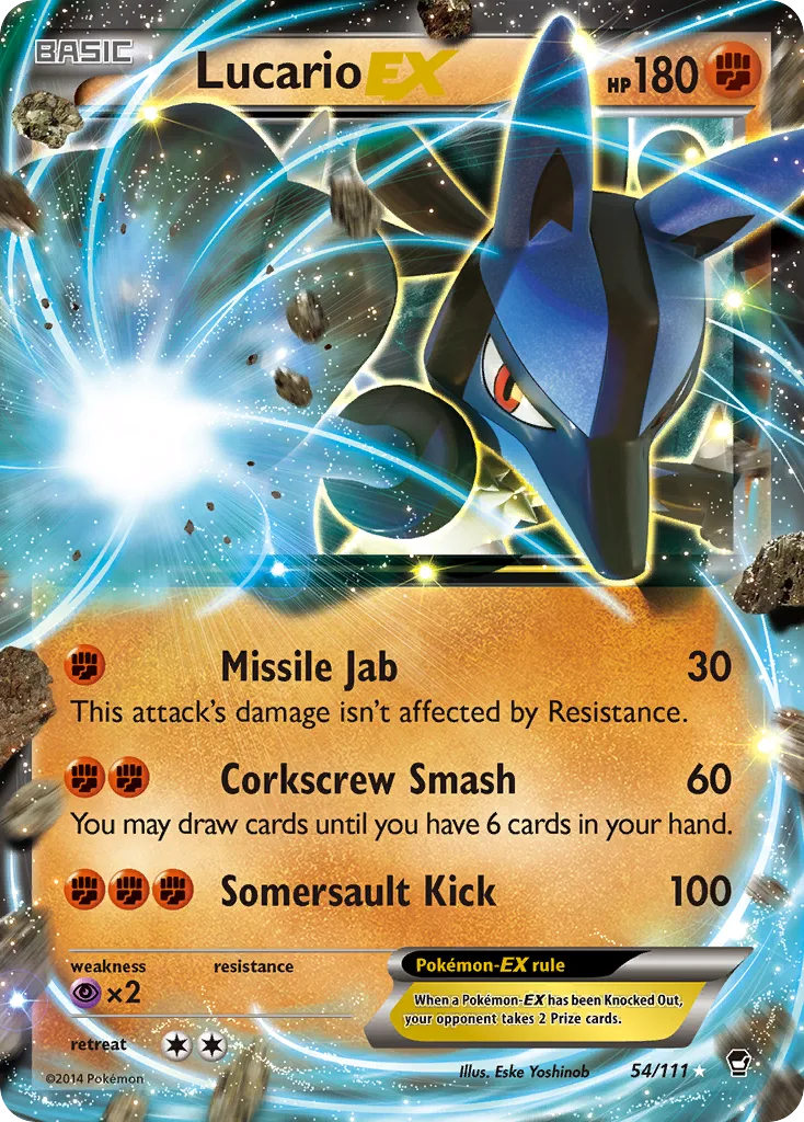Lucario-EX, Furious Fists #54/111