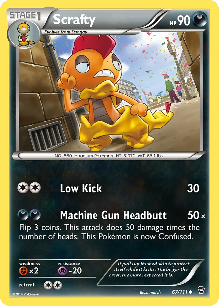 Scrafty, Furious Fists #67/111