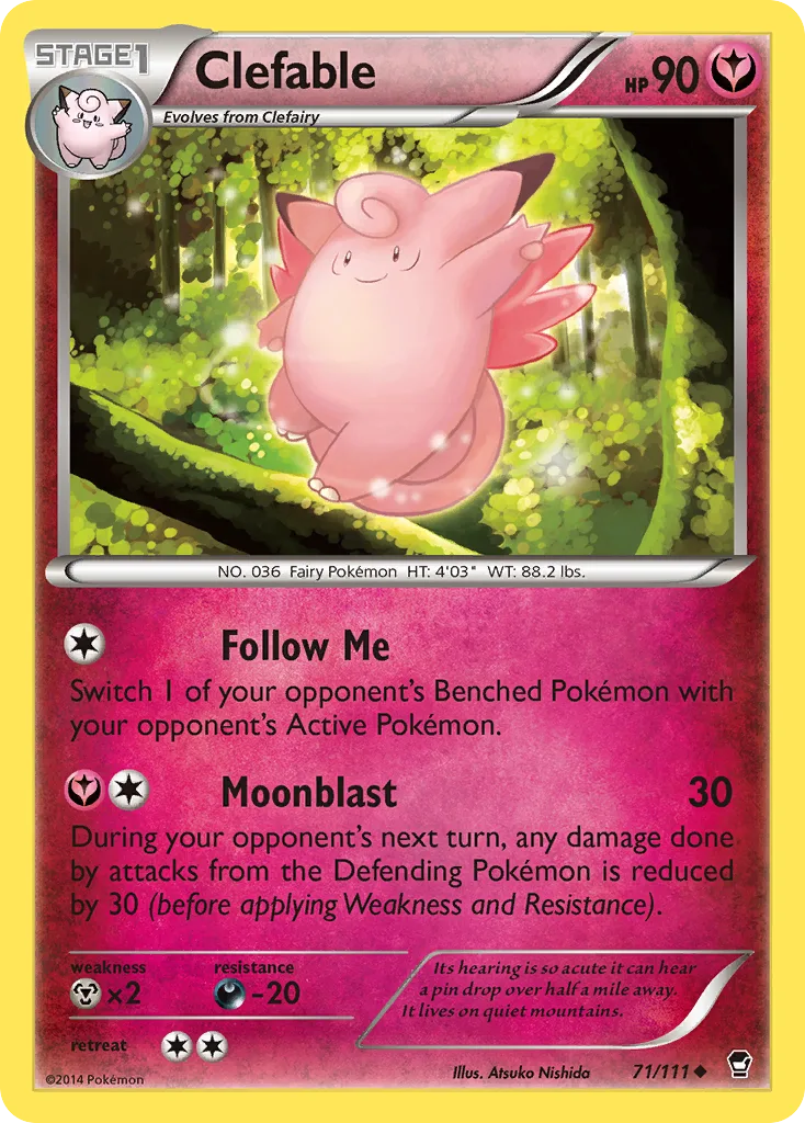 Clefable, Furious Fists #71/111
