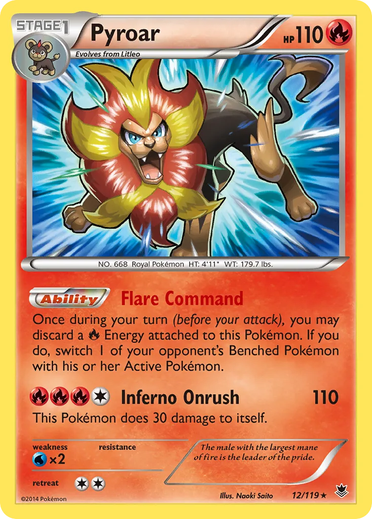 Pyroar, Phantom Forces #12/119