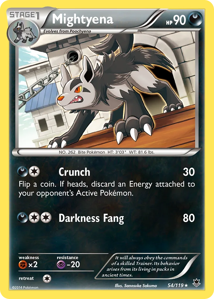 Mightyena, Phantom Forces #54/119