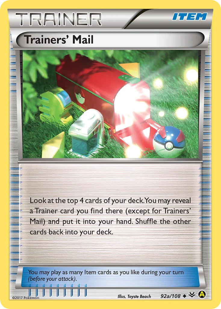Trainers' Mail, Roaring Skies #92a/108
