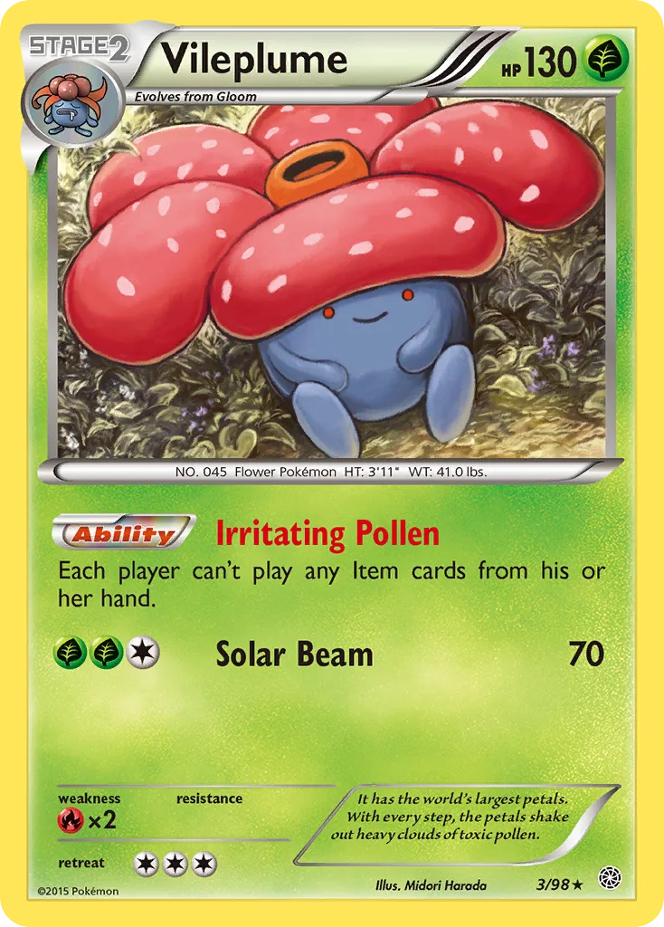 Vileplume, Ancient Origins #3/98