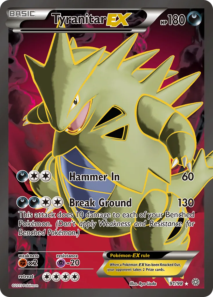Tyranitar-EX, Ancient Origins #91/98