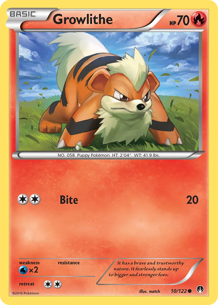 Growlithe, BREAKpoint #10/122