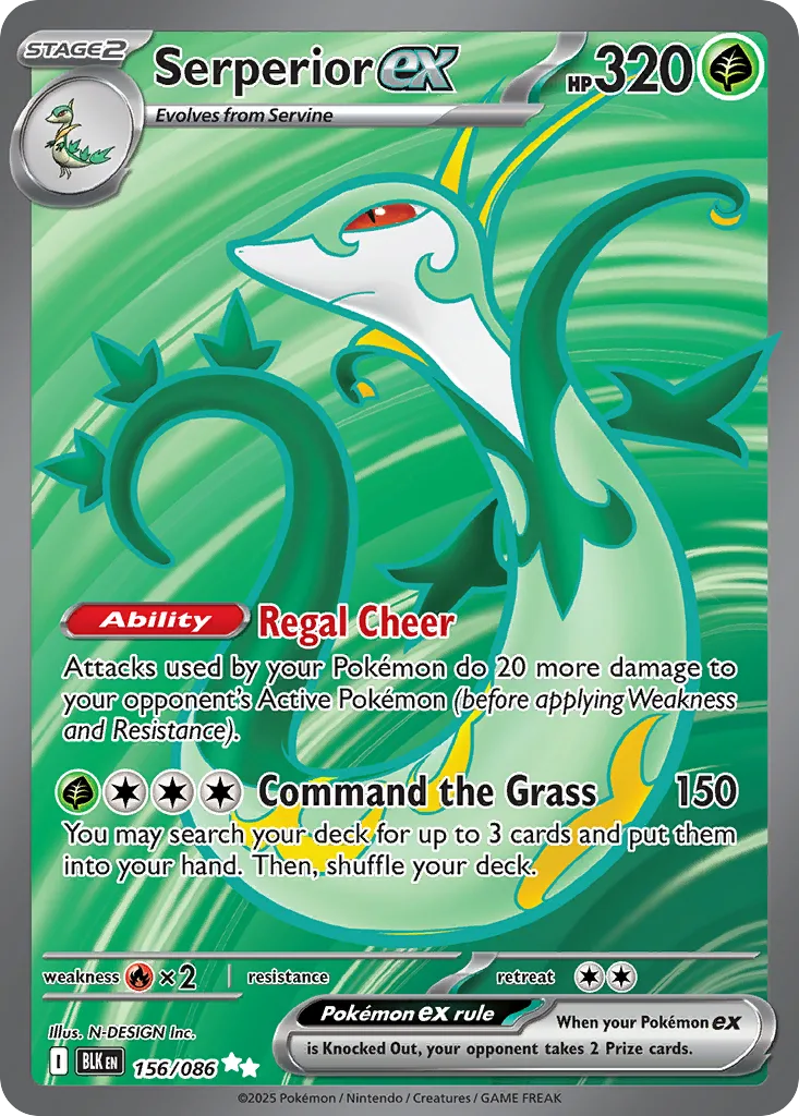 Serperior ex, Black Bolt #156/086