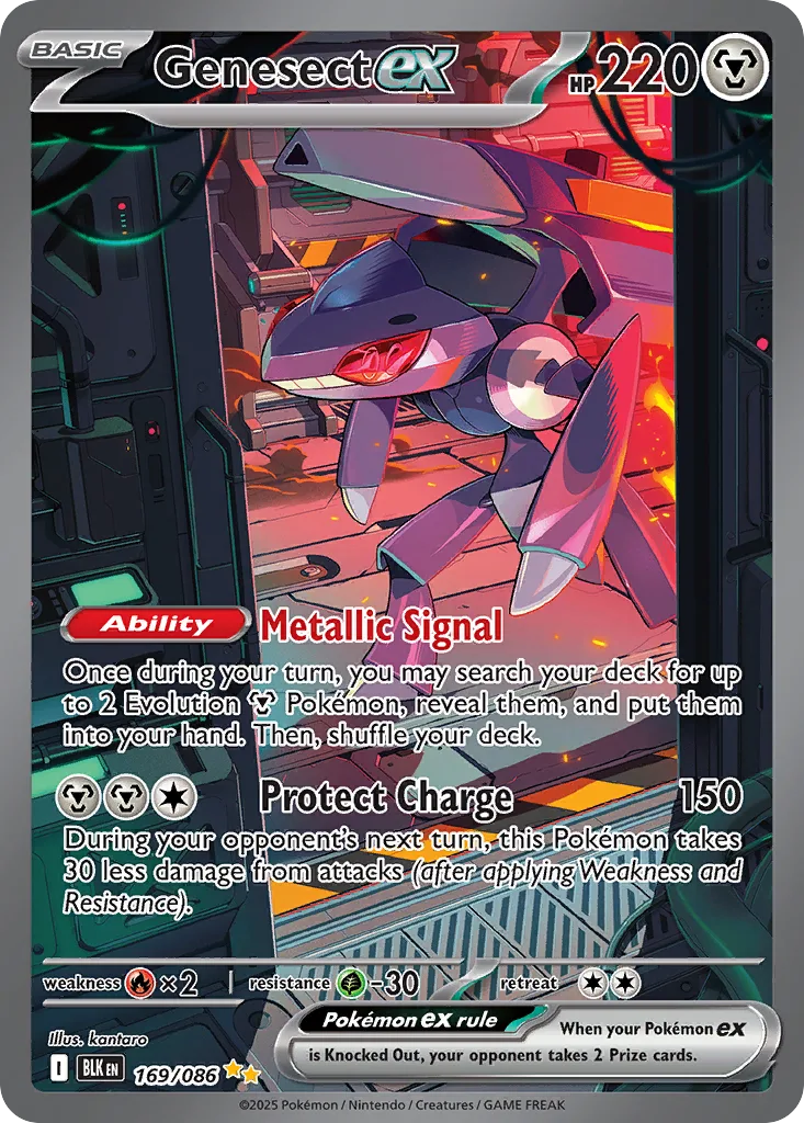 Genesect ex, Black Bolt #169/086