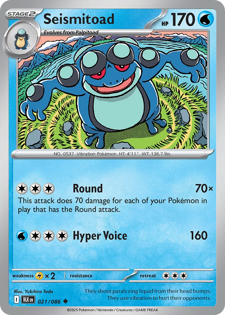 Seismitoad, Black Bolt #021/086