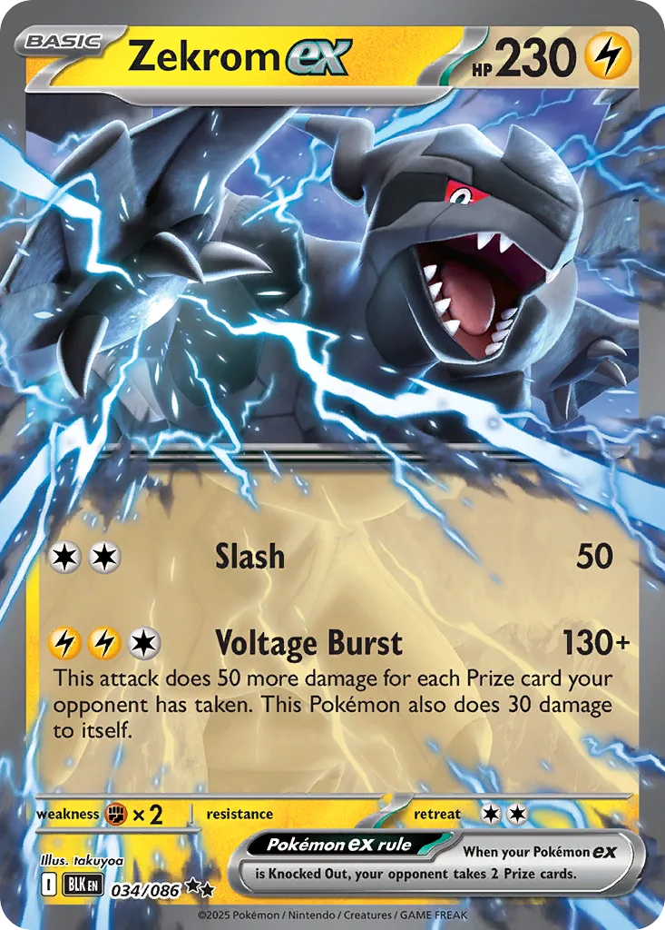 Zekrom ex, Black Bolt #034/086