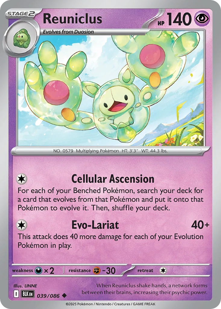 Reuniclus, Black Bolt #039/086