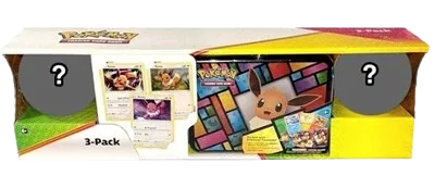 Costco Pokémon Collector 3-Pack: Eevee Treasure Chest + 2 Poké Ball Tins