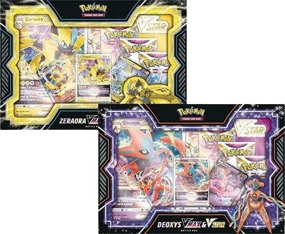 Deoxys/Zeraora VMAX & VSTAR Battle Box (Set of 2)