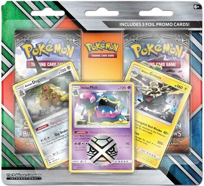 Enhanced 2-Pack Blister Pack (Alolan Dugtrio, Alolan Muk, & Alolan Golem)