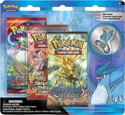 Legendary Birds Pin 3 Pack Blister (Articuno Pin)