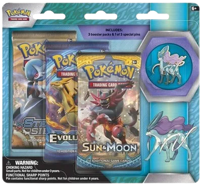 Legendary Beasts Collector Pin 3 Pack Blister (Suicune)