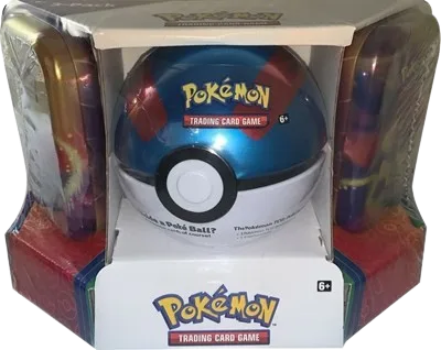 Pokémon - Poké Ball Tin + 2 Kanto Power Mini Tins - Great Ball