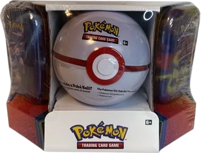 Pokémon - Poké Ball Tin + 2 Kanto Power Mini Tins - Premier Ball